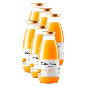 Kit 6X: Suco Tangerina Integral Sem Açúcar Villa Piva 300Ml