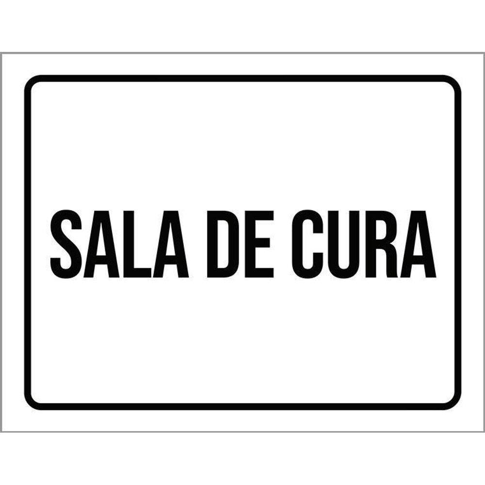Placa Sinalização - Sala De Cura 36X46