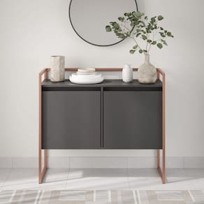 Buffet Industrial Para Sala Irlanda Preto Cobre