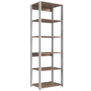 Estante Livreiro 183x60cm 05 Prateleiras Branco Montana Proddy Branco Montana