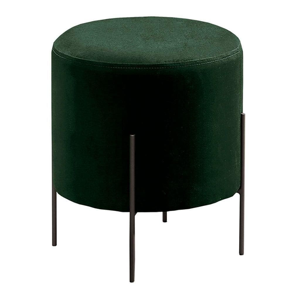 Conjunto 2 Puffs Odim Luxo Castellar Móbile Verde