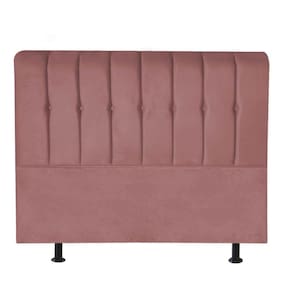 Cabeceira Estofada Kiara 195cm King Size Box Quarto Suede Rose Gold - Gat Magazine