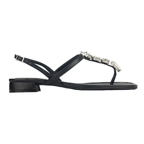 Sandália Arezzo Slim Tiras Detalhe Metal