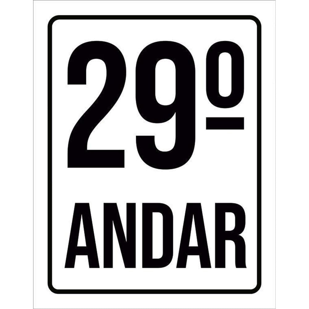 Kit 3 Placas Sinalização Ambiente Identificação 29º Andar