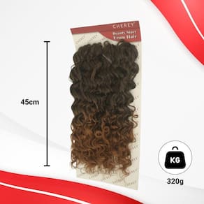 Cabelo Organico Crochet Zlp 320Gr 45Cm