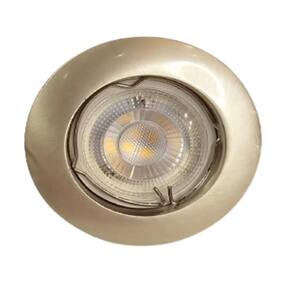 Spot Embutido Metal Escovado Redondo Fixo Soq Gu10 Mirage
