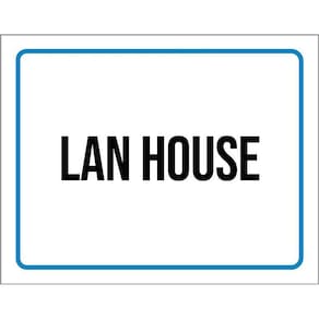 Kit 3 Placas Sinalização Ambiente Lan House