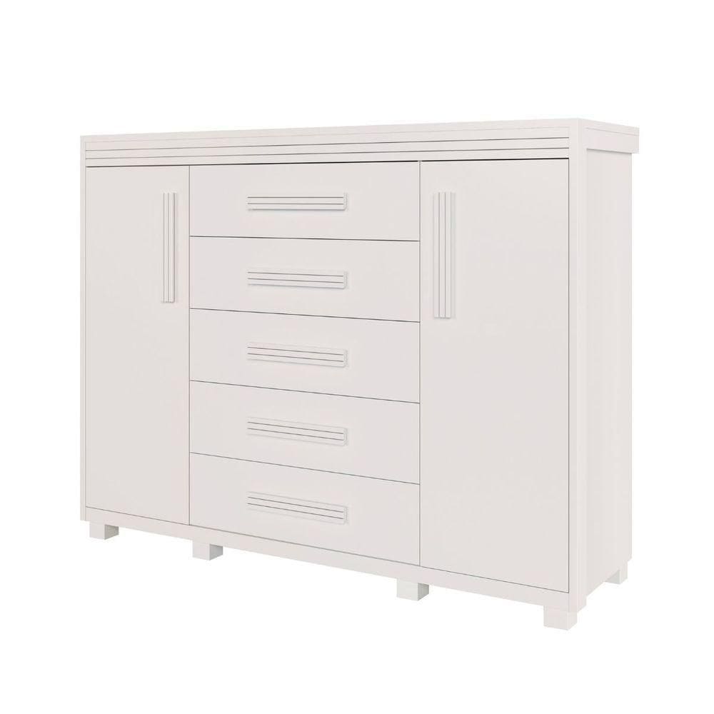 Comoda Branca Grande Com Sapateira Havana Em Mdf Camas Fenix