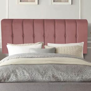 Painel Estofada Kiara 100cm Solteiro Box Quarto Suede Rose Gold - Gat Magazine
