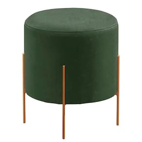 Conjunto 2 Puffs Luxo Odim Castellar Móbile Verde