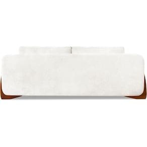 Sofa Jolie 3 Lugares 200cm Pes Boomerang Linho Boucle 3300 Ezz 3300