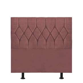 Cabeceira Estofada Istambul Capitonê 90cm Solteiro Box Quarto Suede Rose Gold - Gat Magazine