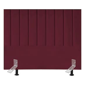 Cabeceira Estofada Cama King 195 Cm Carolina Suede E Frame Cor:bordô