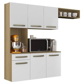 Cozinha Compacta Suspensa 06 Portas 01 Gv 2012145 Atacama Branco Armoveis