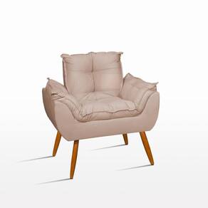 Cadeira Decorativa Para Quarto Balaqui Decor Bege