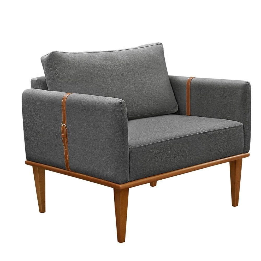 Conjunto 2 Poltronas Milla Castellar Móbile Cinza