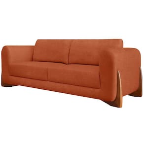 Sofa Jolie 3 Lugares 200cm Pes Boomerang Linho Boucle 3303 Ezz 3303