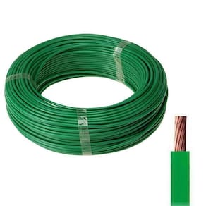 Fio Elétrico Cabo Flexível 1 Via 2,50mm Verde 10 Metros | Verde 2,50mm