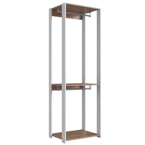 Guarda Roupa Closet 02 Cabideiros 183x60cm Branco Montana Proddy Branco Montana
