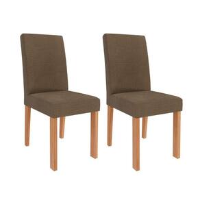Cadeira De Jantar Mdf 2 Peças Encosto Fixo Maia Cimol Cinamomo/mascavo Cinamomo/mascavo