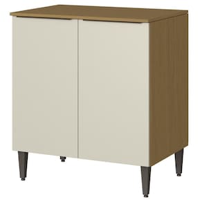 Balcão Com Tampo 80cm 02 Portas 2005804 Atacama Branco Armoveis