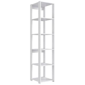 Estante Livreiro 183cm 05 Prateleiras Branco Proddy Branco