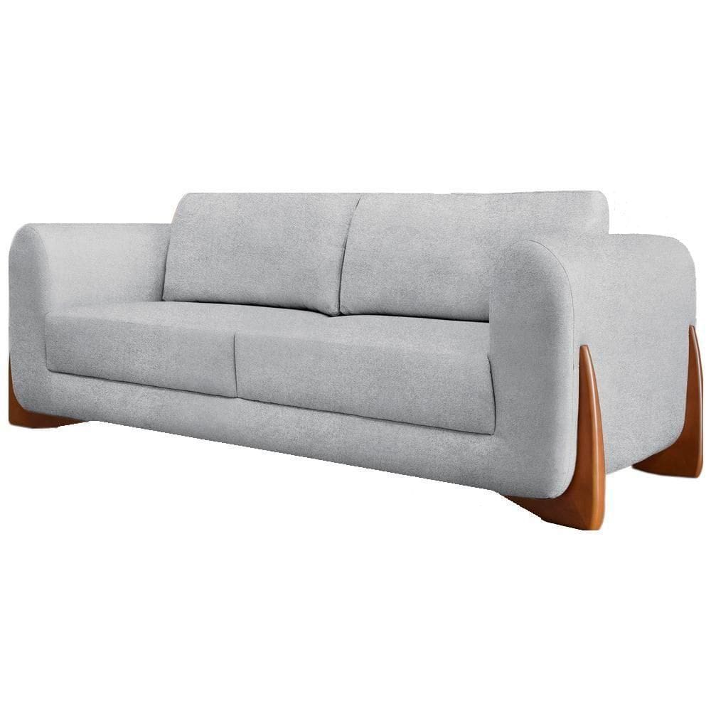 Sofa Jolie 2 Lugares 160cm Pes Boomerang Linho Boucle 3302 Ezz 3302