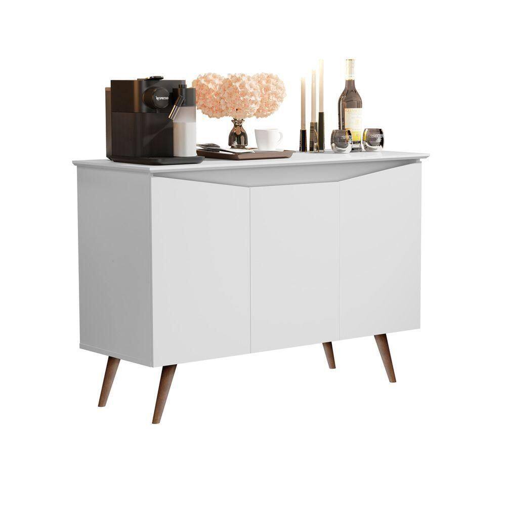 Buffet Aparador 3 Portas Retrô branco - Branco