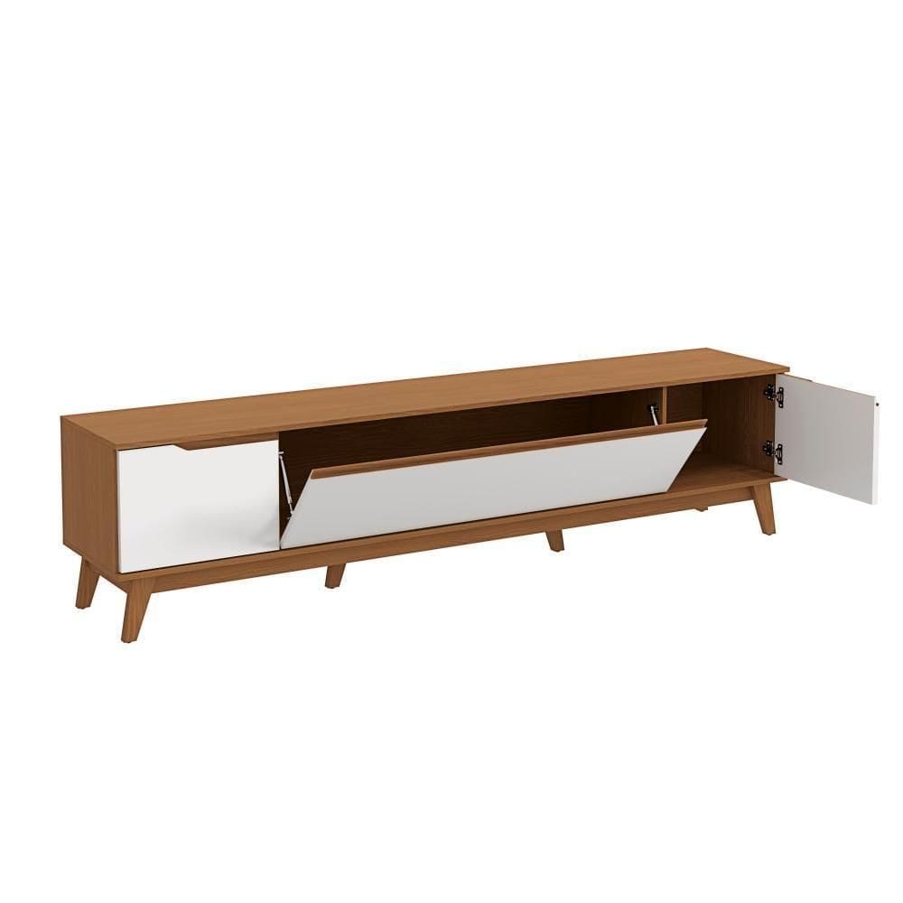 Rack Kappesberg 3 Portas Canela/branco 218cm | Casas Bahia