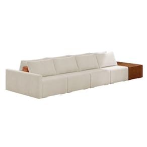 Sofá Ilha 4 Lugares Living 512cm Modulado Lary Bouclê K01 Cor Bege