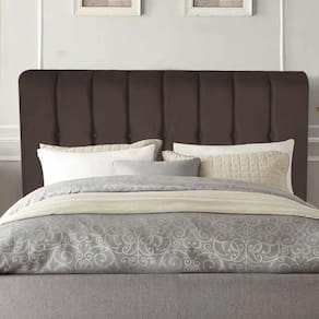 Cabeceira Estofada Kiara 140cm Casal Box Quarto Corino Marrom - Gat Magazine