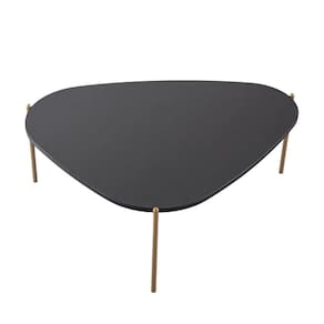 Mesa De Centro Organica Pe Metal Dourado Nero 28015 Artesano Nero Dourado