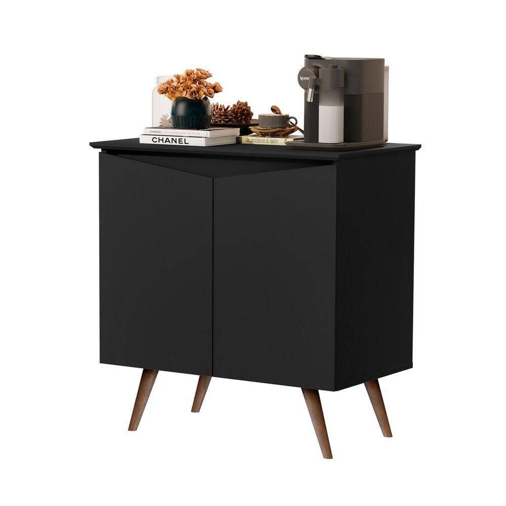 Buffet Aparador 2 Portas Retrô preto - Preto