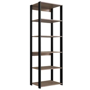 Estante Livreiro 183x60cm 05 Prateleiras Preto Montana Proddy Preto Montana