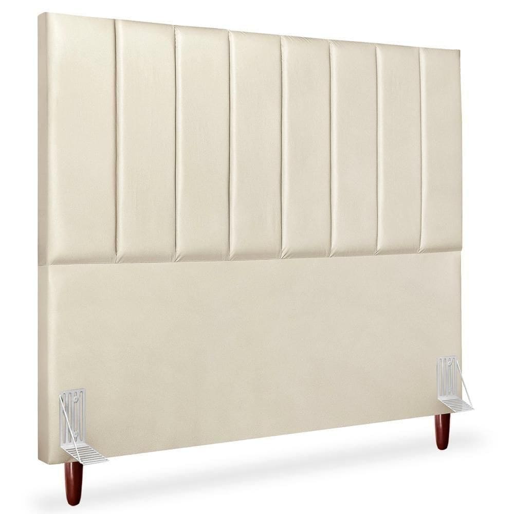 Cabeceira Casal 140cm Arlla Corano Bege Rm Bege