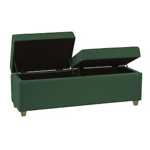 Recamier Bau Paris 1,40m Veludo Verde - Clique Decorações