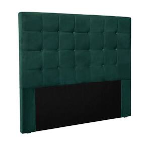 Cabeceira Cama Box Casal 140 Cm Verona Veludo S04 Cor Verde