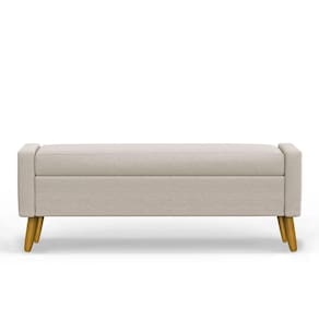 Recamier Bau Londres 1,40m Suede Bege - Clique Decor