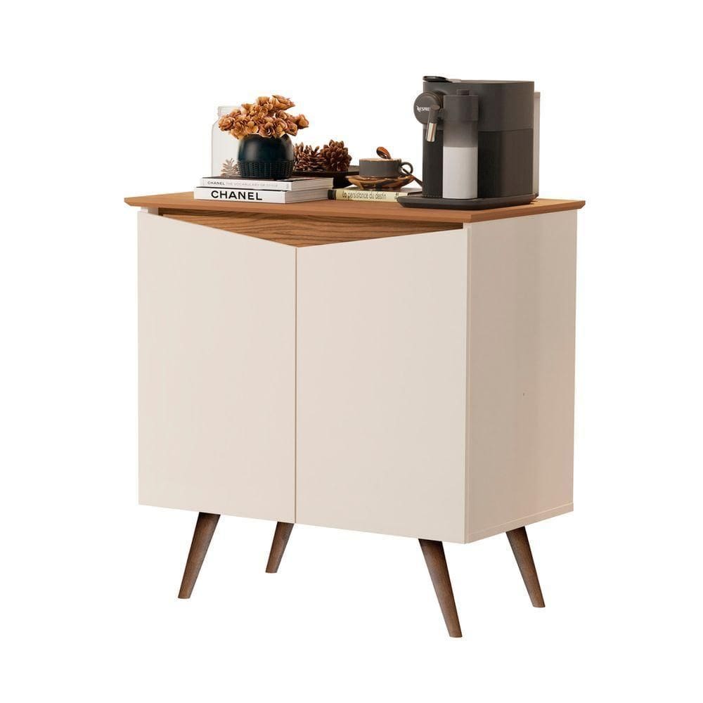 Buffet Aparador 2 Portas Retrô offwhite-nature - Branco