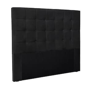 Cabeceira Cama Box Queen 160 Cm Verona Veludo S04 Cor Preto