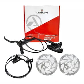 Freio Hidráulico Bike Absolute Brutus 4 Pistões Par Disco