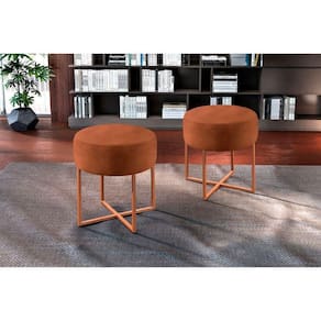 Conjunto 2 Puff Otávio Courino Castellar Móbile Caramelo