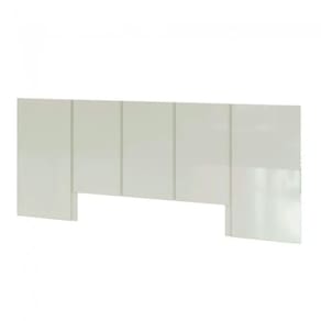Cabeceira Queen Em Mdf 280 X 118 Cm Lisa Off White Dalla Costa