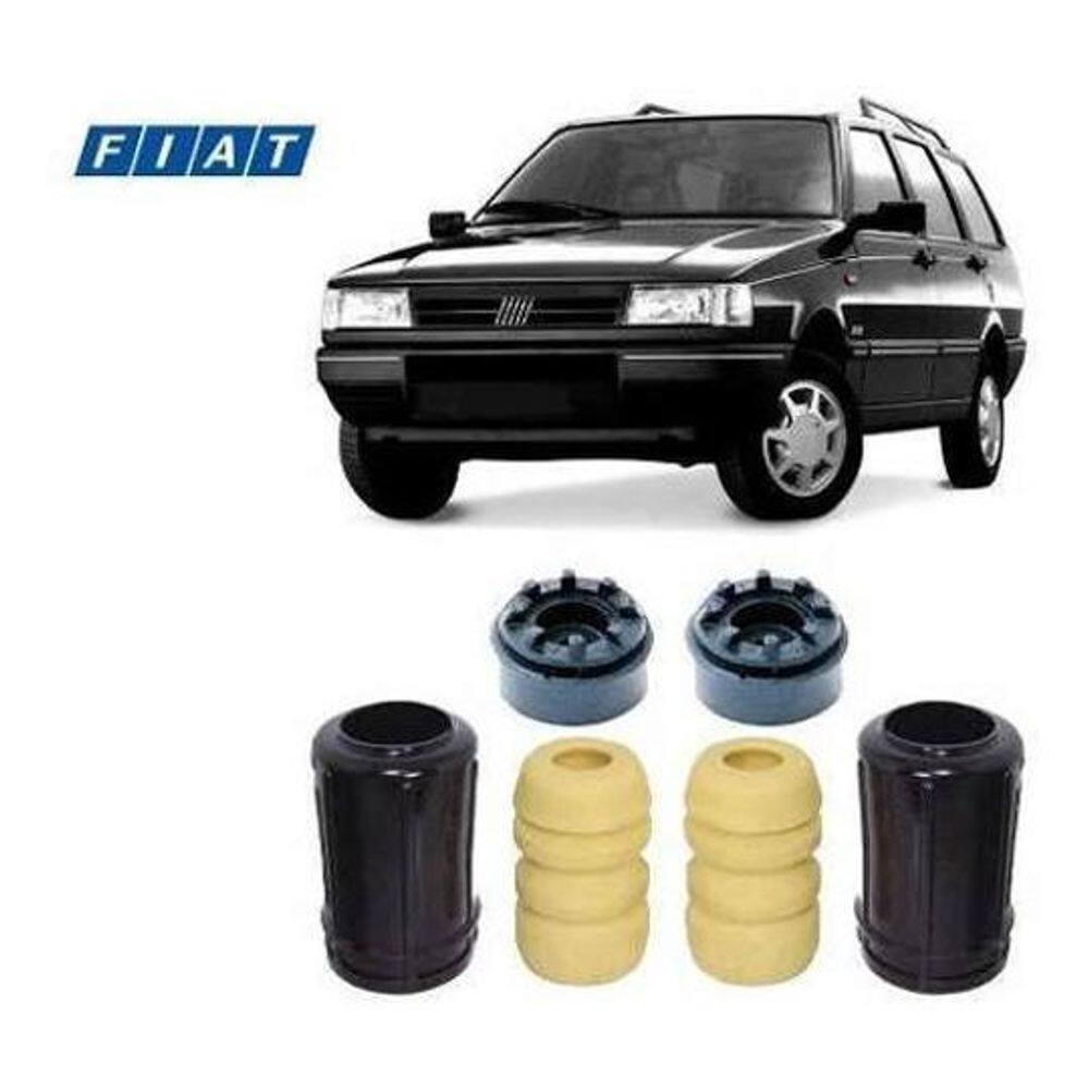 2 Kit Coxim Batente Amortecedor Dianteiro Fiat Elba 1986 1987 1988 1989
