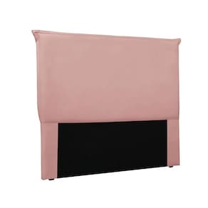 Cabeceira Cama Box Solteiro 90 Cm Garden Veludo S04 Cor Rosa