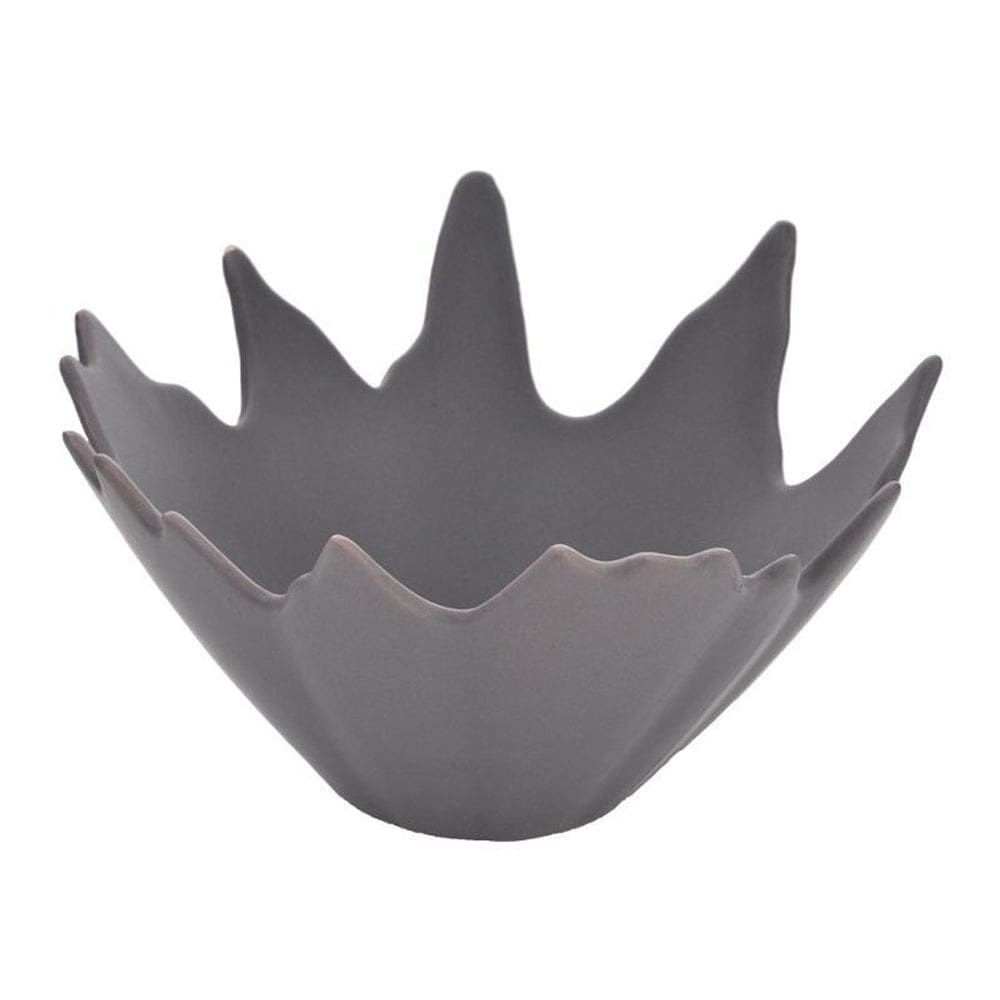 Objeto Decoração Splash Grafite 18X9.5X18Cm Cerâmica