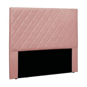 Cabeceira Cama Box Solteiro 90 Cm Dubai Veludo Rosa S04 - D`rossi
