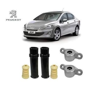 Kit Coxim Batente Suspensão Traseira Peugeot 408 2010 2011 2012 2013 2014