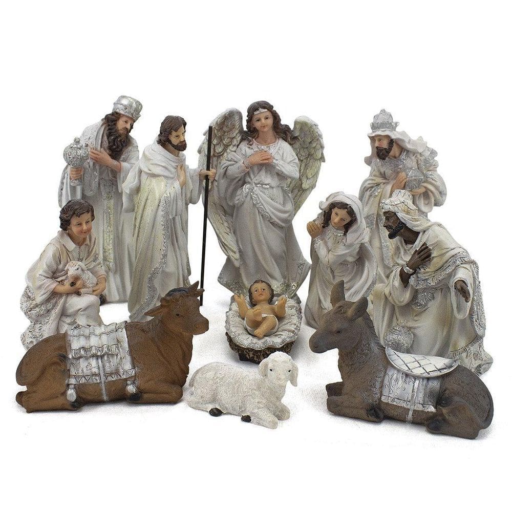 Presépio Importado Resina 11 Peças 33 Cm