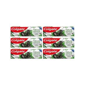 Creme Dental Colgate Natural Ext 70G Carvao - Kit C/6Un